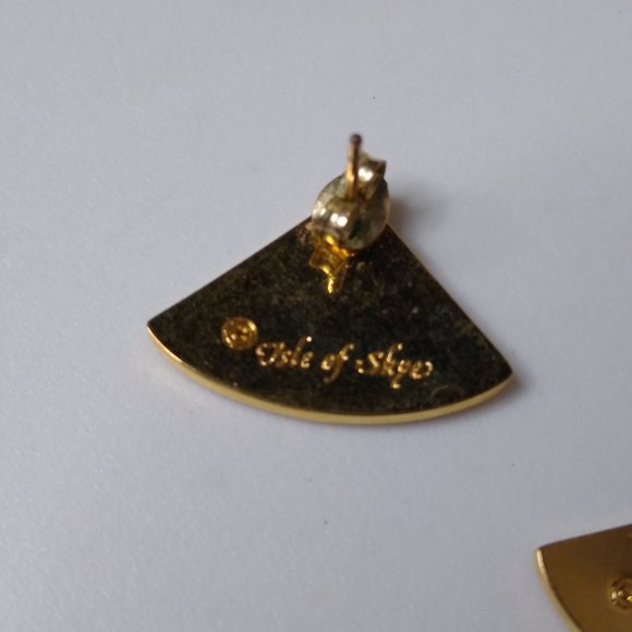 Vintage Pink Isle Of Skye Stud Earrings - Picture 9 of 12